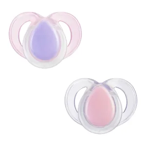 Set 2 suzete ortodontice silicon Tommee Tippee Night 18-36 luni Pink