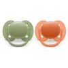 Set 2 suzete silicon Avent Ultra Air 18 luni + Verde si Portocaliu
