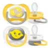Set 2 suzete silicon Avent Ultra Air 6-18 luni Lemons