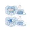 Set 2 suzete silicon Avent Ultra Soft Boy 6-18 luni