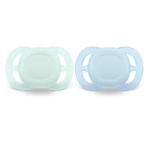 Set 2 suzete silicon Avent Ultra Start 0-2 luni Pastel Baieti