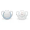Set 2 suzete silicon Nuk Star 0-2 luni Boy