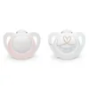 Set 2 suzete silicon Nuk Star 0-6 luni Girl