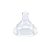 Set 2 tetine silicon pentru biberon cu gat larg debit variabil