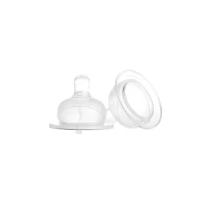 Set 2 tetine silicon super fin gat larg Minut Baby 0+