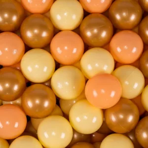 Set 200 bile din plastic 7 cm MeowBaby pentru centru de joaca piersica