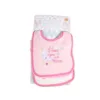 Set 3 bavete din bumbac Cangaroo Tibby Pink