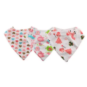 Set 3 bavete tip bandana din bumbac