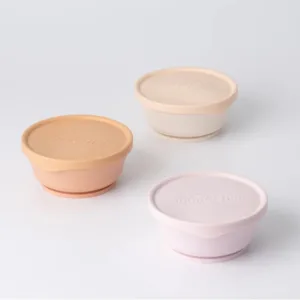 Set 3 boluri cu capac hrana bebelusi Miniware Cotton CandyToffeeVanilla