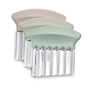 Set 3 cutite pentru gustari Melii roz alb bej