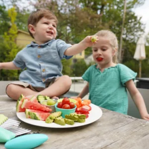 Set 3 cutite pentru gustari Melii roz ivoire mura