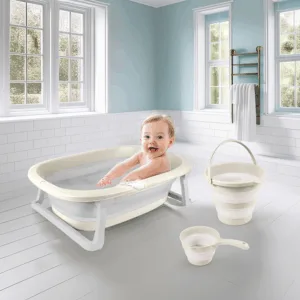 Set 3 in 1 cu cadita pliabila