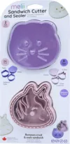 Set 3 in 1 forme pentru sandwich Melii unicorn si pisica