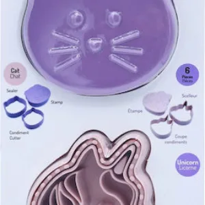 Set 3 in 1 forme pentru sandwich Melii unicorn si pisica