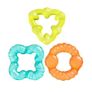Set 3 jucarii dentitie cu apa Playgro Aquatic Bitters 3 luni +