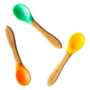 Set 3 lingurite bambus verde