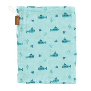 Set 3 manusi de muselina pentru baie model Submarine