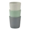 Set 3 pahare silicon Beaba Sage Green