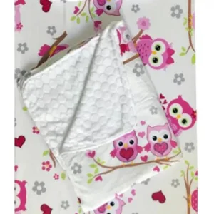 Set 3 piese de iarna paturica cu cearsaf si pernuta 120x60 cm