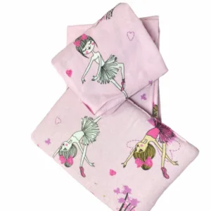 Set 3 piese din finet pat 120x60 cm