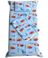 Set 3 piese paturica cu cearsaf si pernuta 140x70 cm Cars