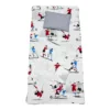 Set 3 piese paturica cu cearsaf si pernuta 140x70 cm Fotbalisti