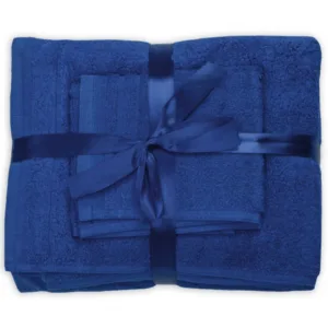 Set 3 prosoape din bumbac albastru Somnart pentru fata