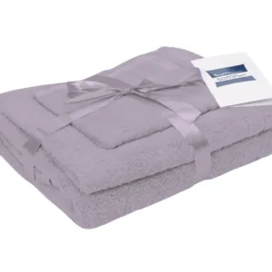 Set 3 prosoape din bumbac lila Somnart pentru fata