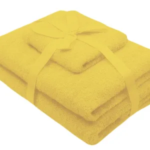 Set 3 prosoape galbene Somnart pentru fata