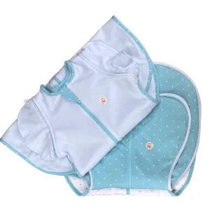 Set 3 saci de dormit Swaddle First Sleep Calm Star  Calm Light  1 tog  Coral Blue 0.5 tog
