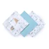 Set 3 scutece Babyono cu fibre bambus natural albastru
