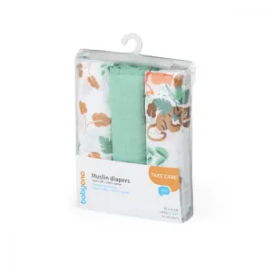 Set 3 scutece Babyono din muselina soft menta