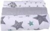 Set 3 scutece de muselina pentru copii BabyMam Grey Stars