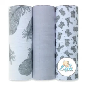 Set 3 scutece din bumbac 60x80 cm model No16