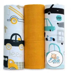 Set 3 scutece din bumbac 60x80 cm model No28