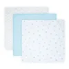Set 3 scutece din bumbac 80x80 Lorelli blue