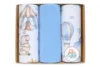 Set 3 scutece din finet 70x80 cm in cutie Blue Mix