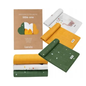 Set 3 scutece multifunctionale Dino din bambus 70x70 cm multicolor