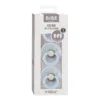 Set 3 suzete Colour Latex tetina rotunda simetrica  anatomica 0 luni+ Baby Blue