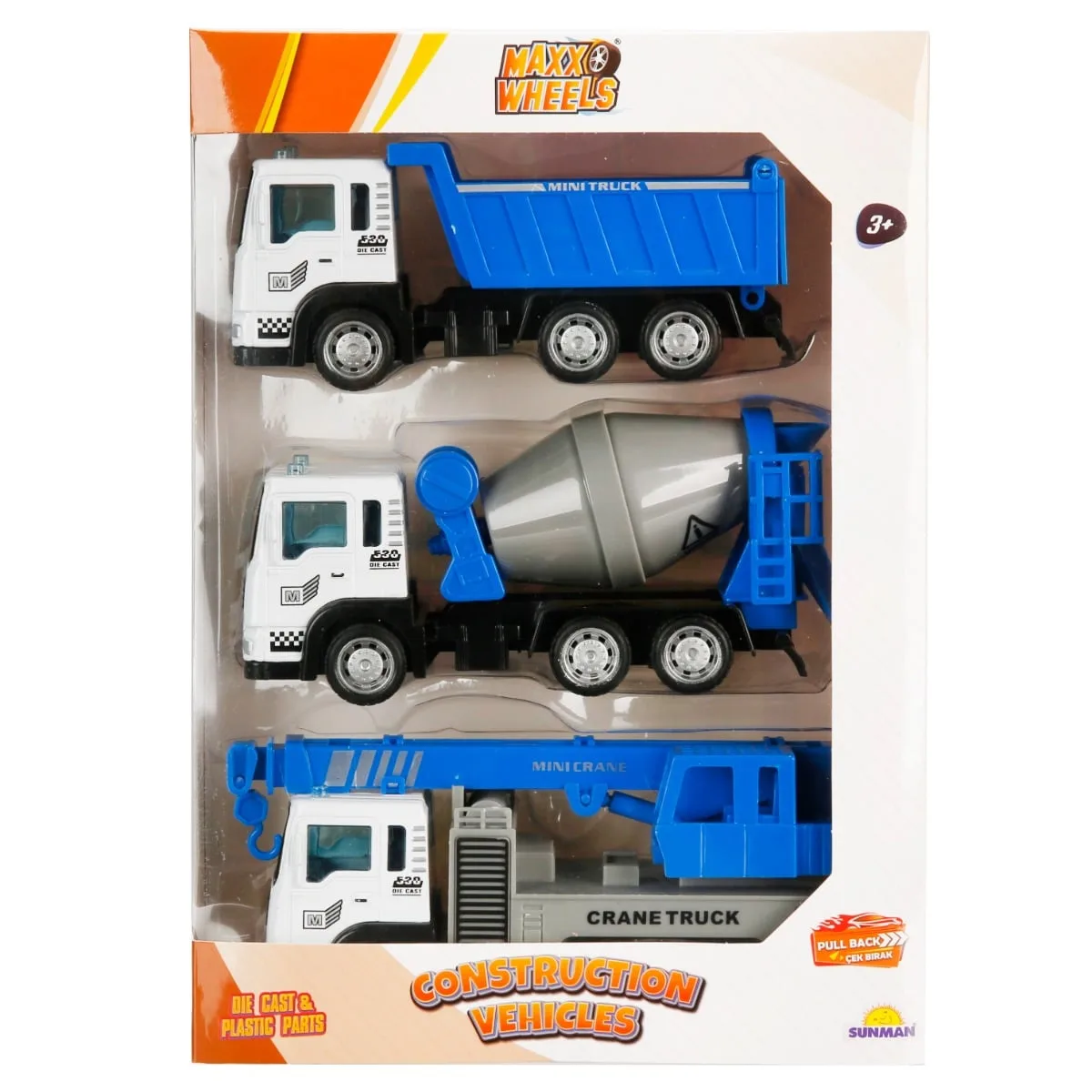 Set 3 vehicule de constructie
