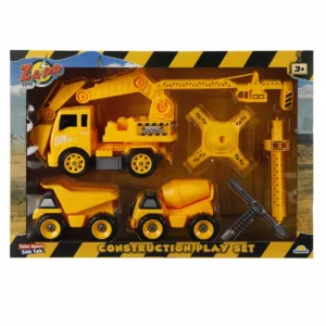 Set 3 vehicule de constructie si accesorii