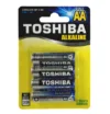 Set 4 baterii alcaline Toshiba