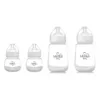 Set 4 biberoane Minut Baby gat larg cu tetina silcon 3+ 150 ml