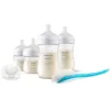 Set 4 biberoane polipropilena cu tetina de silicon Avent Natural Response 3.0 0-6 luni