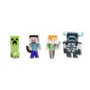 Set 4 figurine metalice Jada Minecraft 6 cm