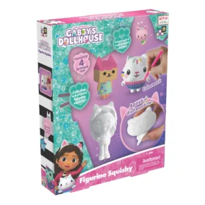 Set 4 figurine squishy de colorat