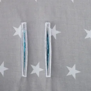 Set 4 in 1 Minky Nichiduta pentru carucior cu salteluta perna 2 protectii centuri si protectie bara Turquoise