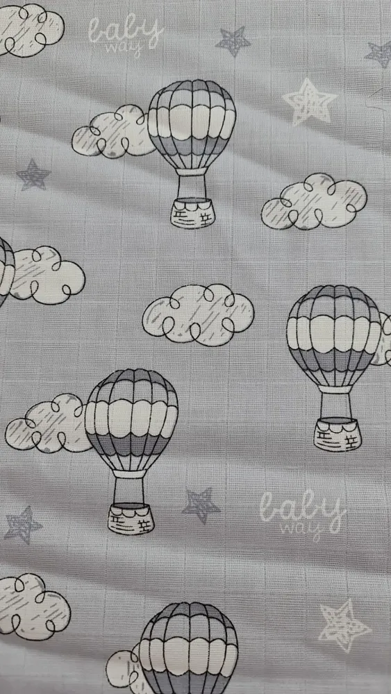 Set 4 lavete din muselina 40x40 cm Kreis Design Baloane