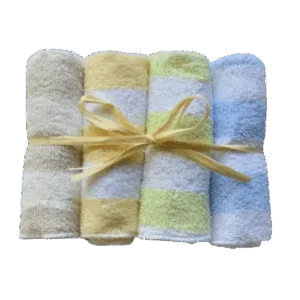 Set 4 mini prosopele multifunctionale 25x25 cm Mix Blue Stripes