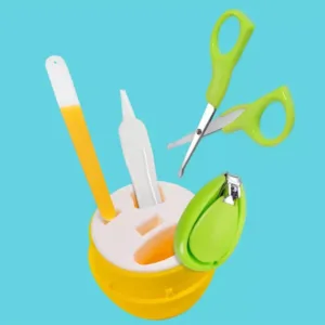 Set 4 piese pentru ingrijirea unghiilor bebelusului Pisica Gri